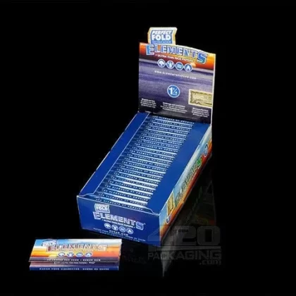 Elements Perfect Fold 1 1-4 Size Rolling Papers 25/Box