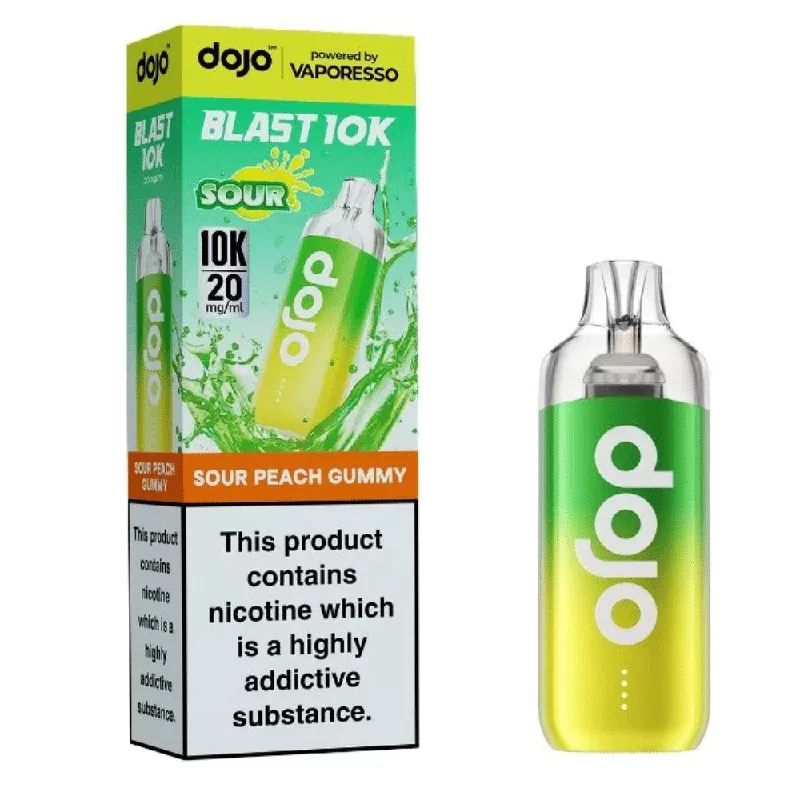 Vaporesso Dojo Blast 10k Prefilled Pod Kit Sour Peach Gummy