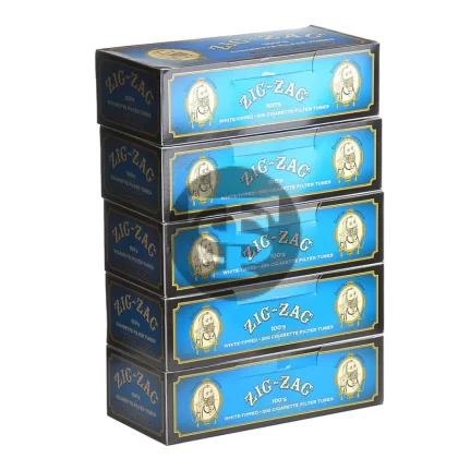 Zig Zag Filter Tubes 100 mm White Tipped (Light) 5 Cartons of 200