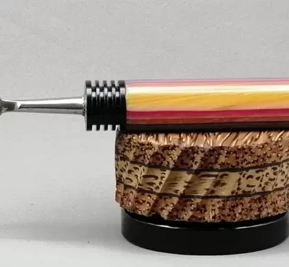 Dabber in Rainbow Acrylic w/Black Fin Ends by PhattPiggie
