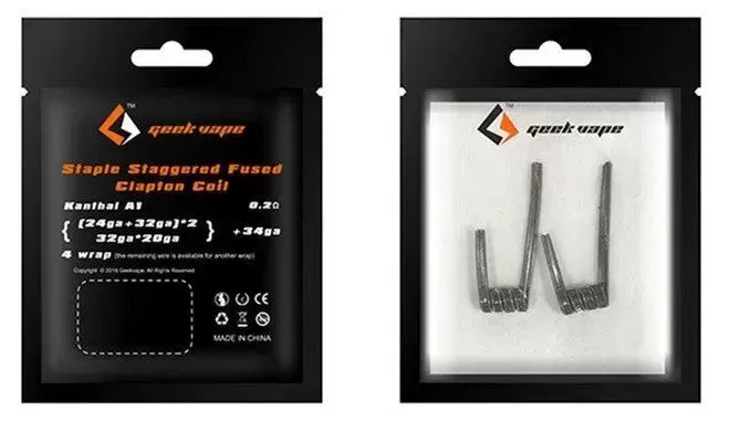 Geekvape Staple Staggered Fused Clapton Coils 2 Pack