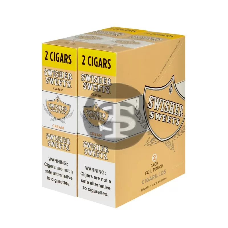Swisher Sweets Cigarillos 30 Packs of 2 Cigars Cream