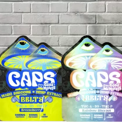 Caps Magic Shrooms + Hemp Extract Sour Belts