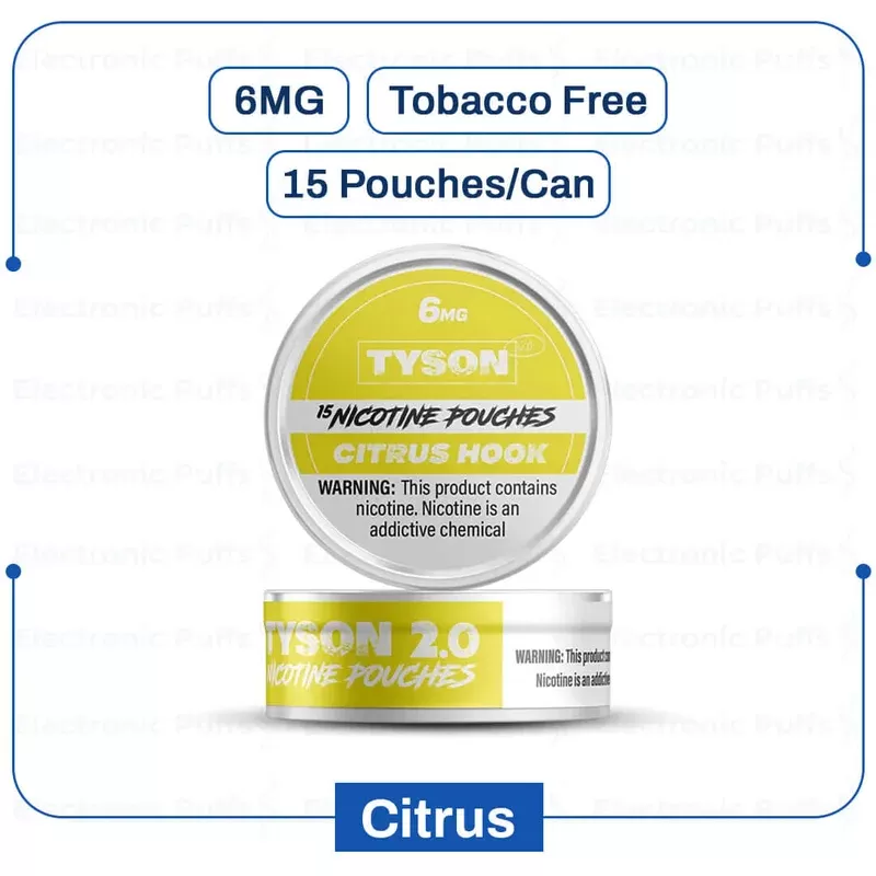 Buy Tyson 2 Citrus Nicotine Pouch 6mg | Electronicpuffs