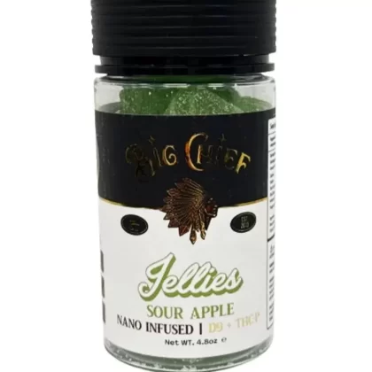 Sour Apple Big Chief Nano Infused D9+THC-P Gummies 15000MG