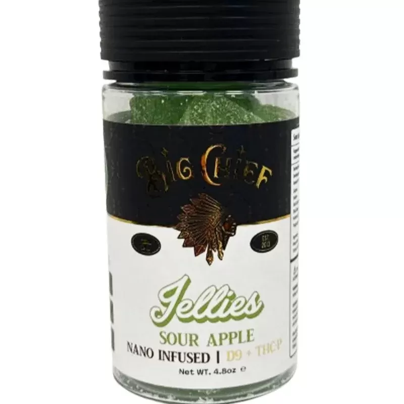 Sour Apple Big Chief Nano Infused D9+THC-P Gummies 15000MG