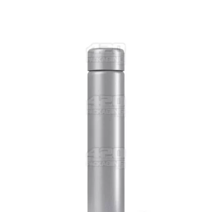 Child Resistant | Push Down and Turn Screw On Opaque Metal Pre-Roll