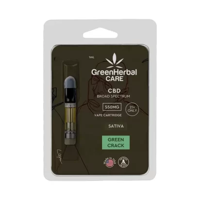 Green Herbal Care GHC CBD Broad Spectrum Vape Cartridge