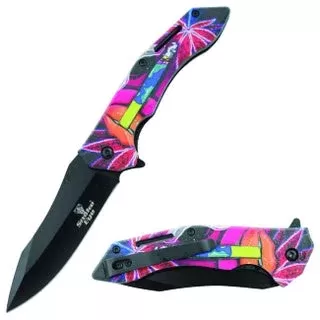 Snake Eye Spring Assist Knife – Tye Dye Stoner Girl