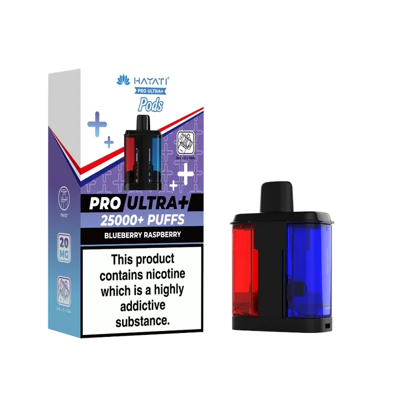 Hayati Pro Ultra Plus 25k Prefilled Pods Blueberry Raspberry
