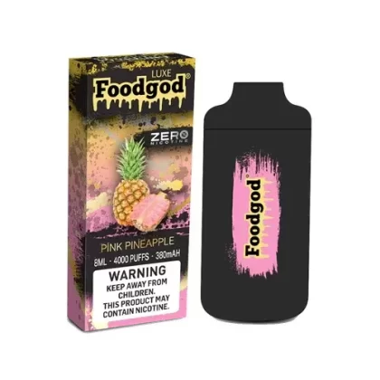 Foodgod Luxe Zero Nicotine Disposable 4000 Puffs 0% Nicotine – Pink