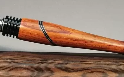 Cocobolo Classic Black Finned w/Double Accents & African Blackwood