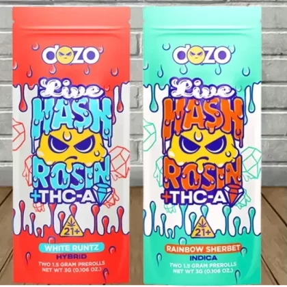 Dozo Live Hash Rosin + THCa Diamond Pre-Rolls 2ct