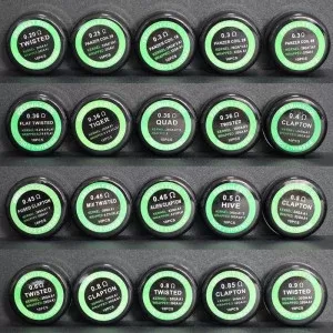 Prebuilt DIY VAPE Coils Mix Twisted Flat Ribbon Clapton Quad Hive