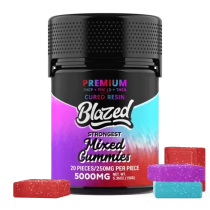 THCA + Delta 9P 5000MG Gummies – Blazed