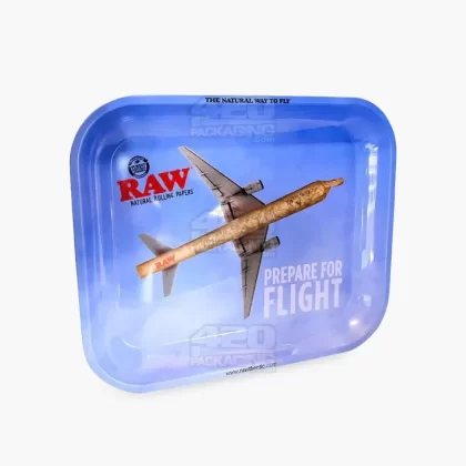 RAW | Prepare for Flight Rolling Tray | 13in x 11in – Large – Metal