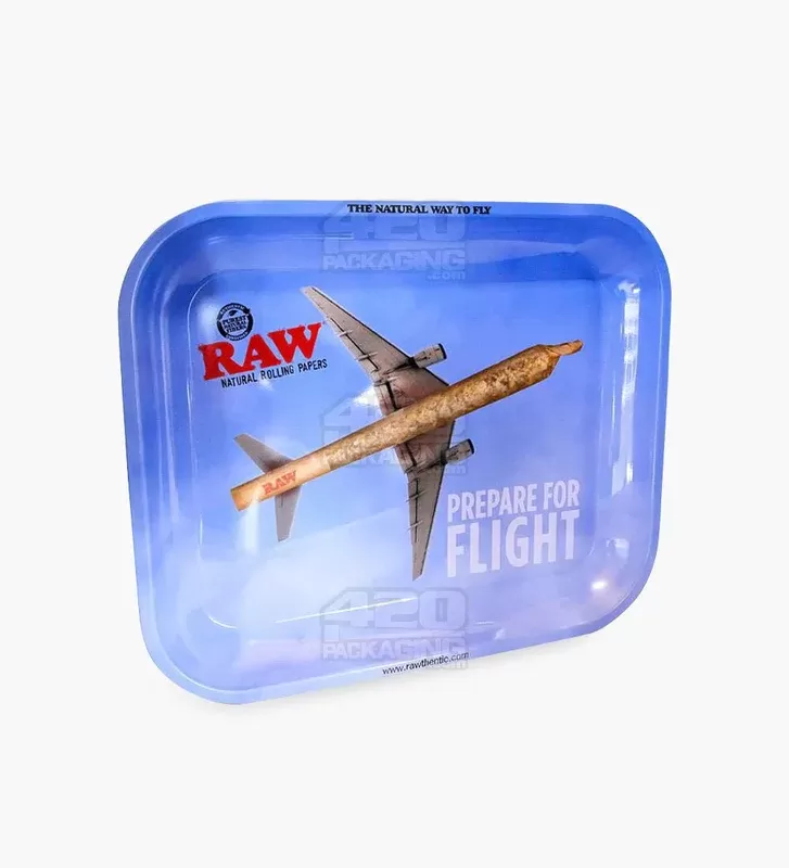RAW | Prepare for Flight Rolling Tray | 13in x 11in – Large – Metal