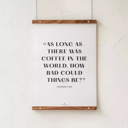 GoldLeaf Cassandra Clare Quote Print