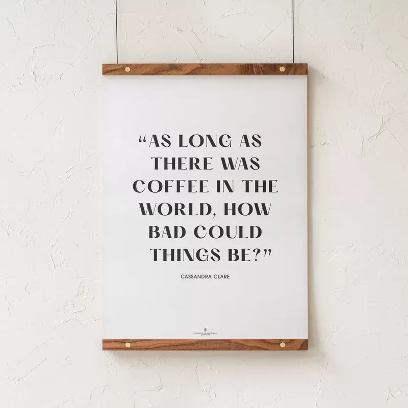 GoldLeaf Cassandra Clare Quote Print
