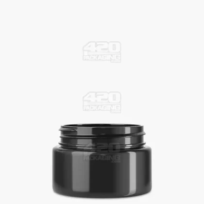 Straight Sided Black Plastic Jars | 53mm – 2oz – 200 Count