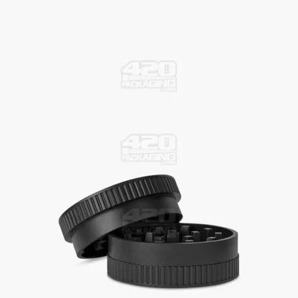 Biodegradable Thick Wall Black Grinder | 2 Piece – 55mm – 12 Count