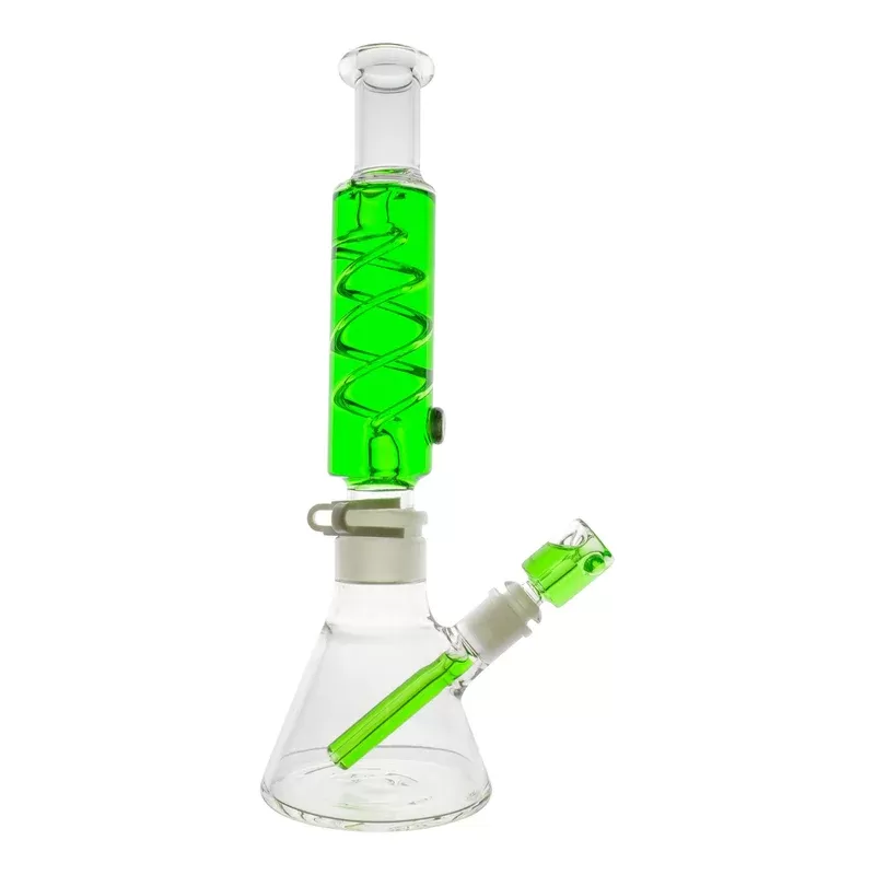 Colored Coil Chiller Beaker Bong – 14in