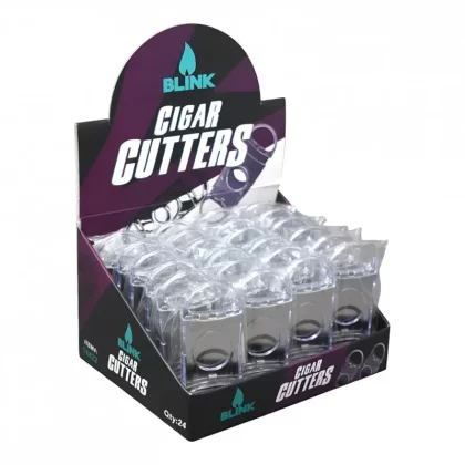 Blink Cigar Cutter – Double Blade Guillotine – Clear