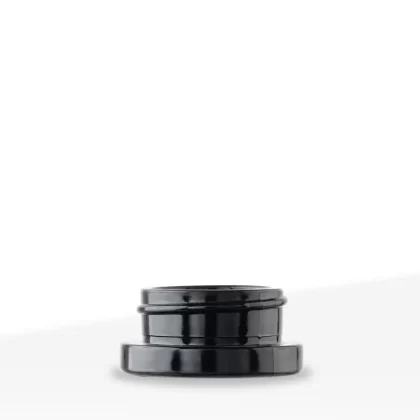 Concentrate Jars | Black Round Glass Container