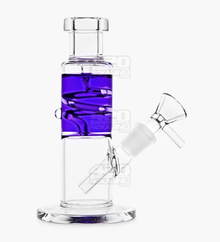 Glycerin Coil Mini Straight Tube Water Pipe