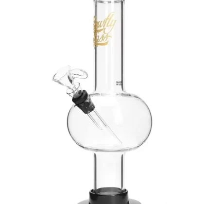 Glowfly Glass 12″ Bubble Bong w/ Removable Base
