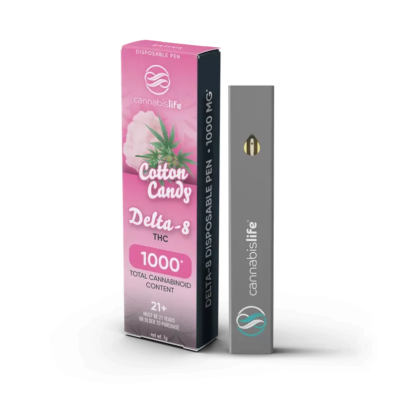 Cannabis Life Cotton Candy Delta 8 Disposable Pen 1000mg
