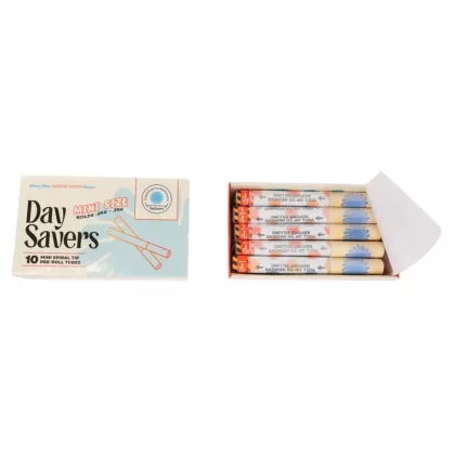 DaySavers Minis Refined White Artisan Pre Rolled Tubes – Pack of 10