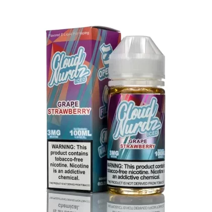 Cloud Nurdz E-Liquid Grape Strawberry Iced 100ml