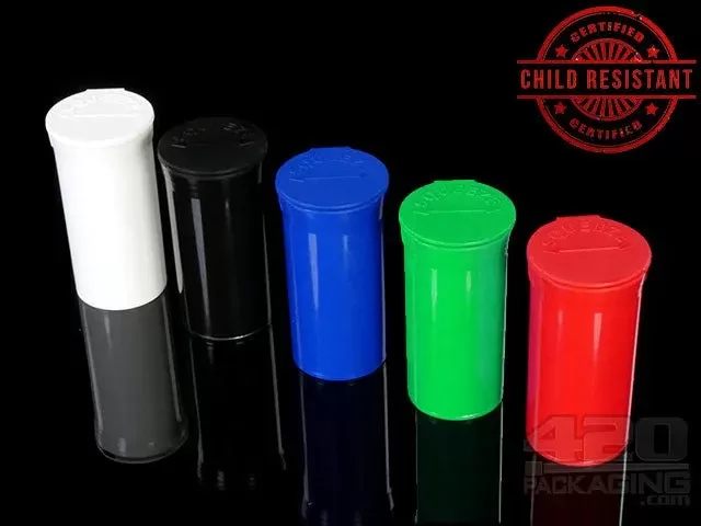 Squeezetops® PST13 Opaque Mix Child Resistant Container 1200/Box