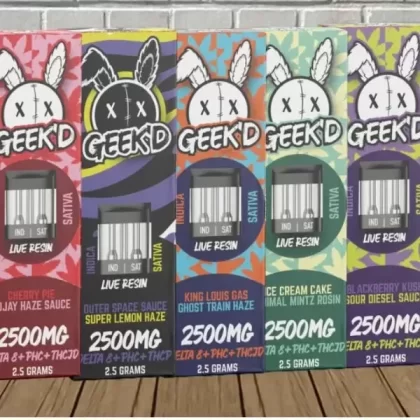 GEEK’D Extracts Delta 8 + PHC Disposable 2.5g