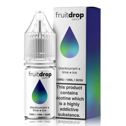 Blackcurrant Lime ICE By Drop Eliquid Salt 10ml
