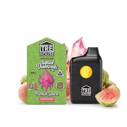 Tre House Frosted Guava – Live Rosin Liquid Diamonds Sativa THC Vape