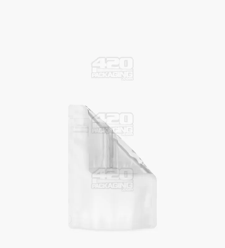 Tamper Evident | Matte White Vista Mylar PCR Bags (Tear Notch)