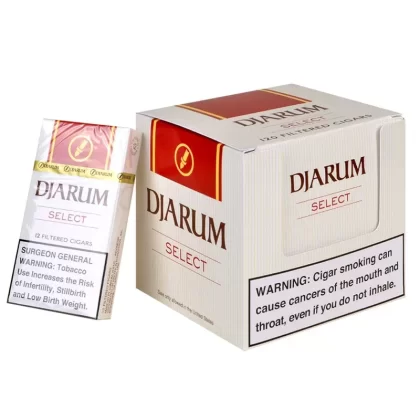 Djarum Select(Mild) Filtered Cigars 10 Packs of 12