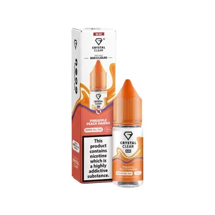 Crystal Clear Bar Salt Pineapple Peach Mango E Liquid 10ml