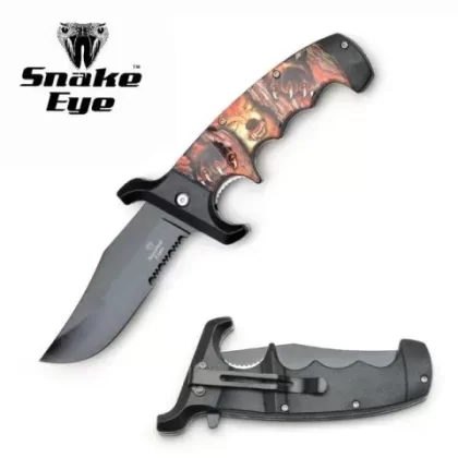 Snake Eye Tactical Spring Assisted Knife – Mad Wolf