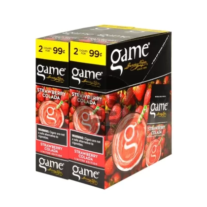 Game Vega Cigarillos Strawberry Colada Foil 2 for 99 Cents 30 Pouches