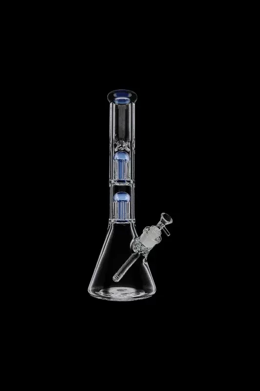 Beaker Base Glass Ice Bong with Double Tree Perc