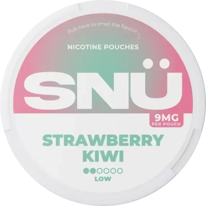 SNÜ Strawberry Kiwi Nicotine Pouches By Bar Juice