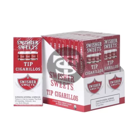 Swisher Sweets TIP Cigarillos 20 Packs of 5 Cigars Regular