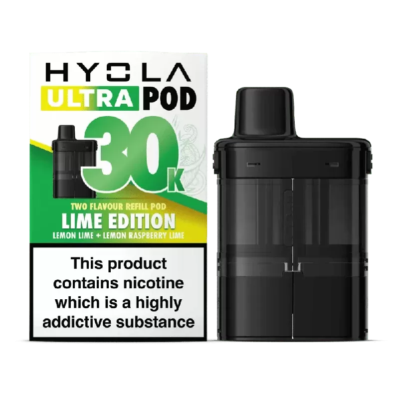 Hyola Ultra 30K Prefilled Replacement Pods Lime Edition