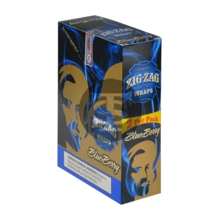 Zig Zag Wraps Premium Blueberry 25 Packs of 2