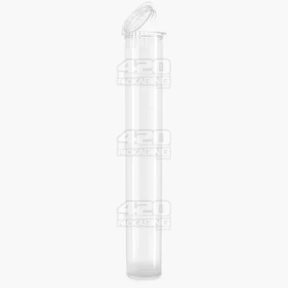 Child Resistant | King Size Pop Plastic PCR Pre-Roll Tubes (Open)
