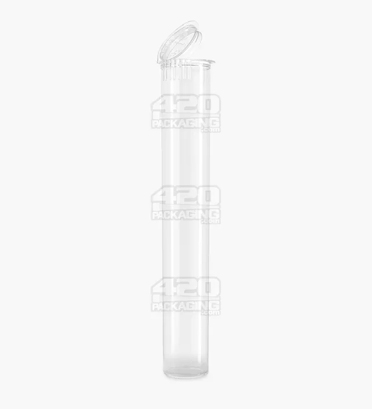 Child Resistant | King Size Pop Plastic PCR Pre-Roll Tubes (Open)