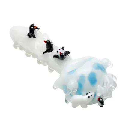 Empire Glassworks Icy Penguins Spoon Pipe – 5in